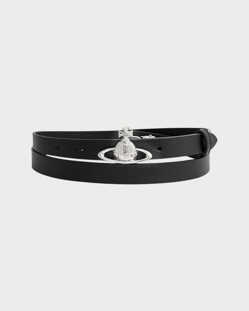 VIVIENNE WESTWOOD Small Orb Buckle Belt | 西太后 皮帶 (黑色) - LONDONKELLY 英國名牌代購