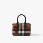 BURBERRY Check Mini Bowling Bag | 博柏利 保齡球袋 (迷你/深啡色)