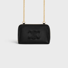 CELINE Clutch on Chain Cuir Triomphe | 賽琳 手袋 (Black)