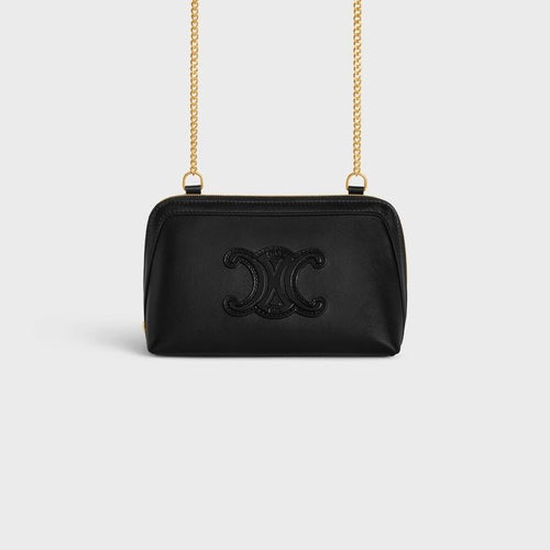 CELINE Clutch on Chain Cuir Triomphe | 賽琳 手袋 (Black)