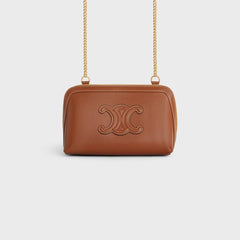 CELINE Clutch on Chain Cuir Triomphe | 賽琳 手袋 (Tan)