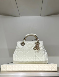 [2023 新款] CHRISTIAN DIOR 95.22 Lady Dior Small Bag | 迪奧 手袋 (White)