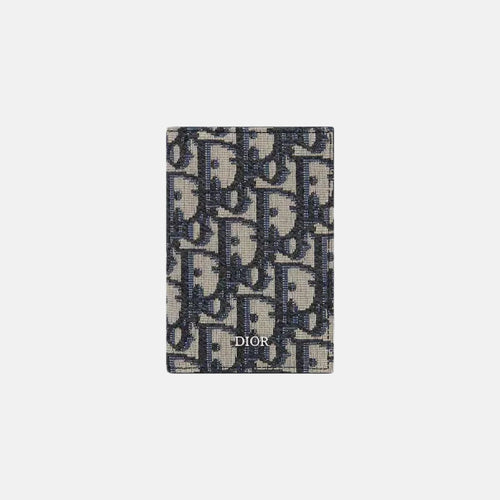 CHRISTIAN DIOR Men's Bi-Fold Card Holder | 迪奧 男仕兩摺卡套 (Blue)